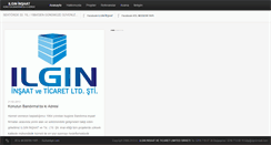 Desktop Screenshot of ilgininsaat.com