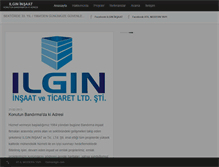 Tablet Screenshot of ilgininsaat.com